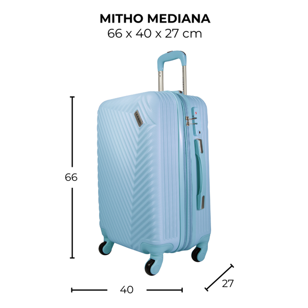 Maleta de viaje mediana de 20kg, 24 pulgadas, con candado TSA - Mitho