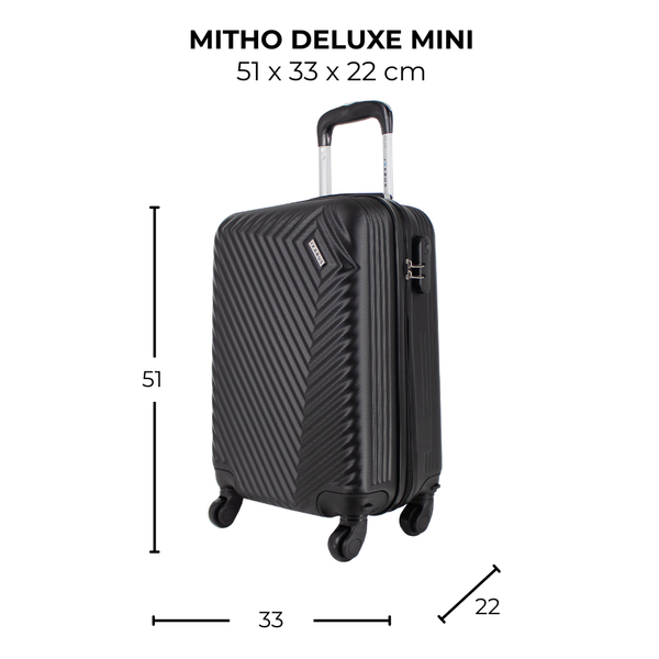 Maleta de viaje mini de 10kg, 18 pulgadas, con candado TSA - Mitho Deluxe