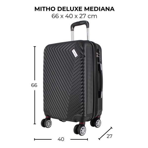 Maleta de viaje mediana de 20kg, 24 pulgadas, con candado TSA - Mitho Deluxe