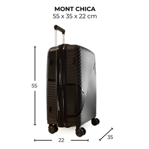 Maleta de viaje chica de 10kg, 20 pulgadas, con candado TSA - Mont2