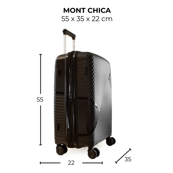Maleta de viaje chica de 10kg, 20 pulgadas, con candado TSA - Mont2