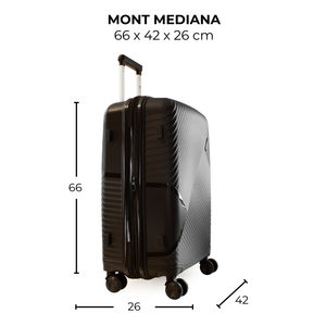 Maleta de viaje mediana de 20kg, 24 pulgadas, con candado TSA - Mont2