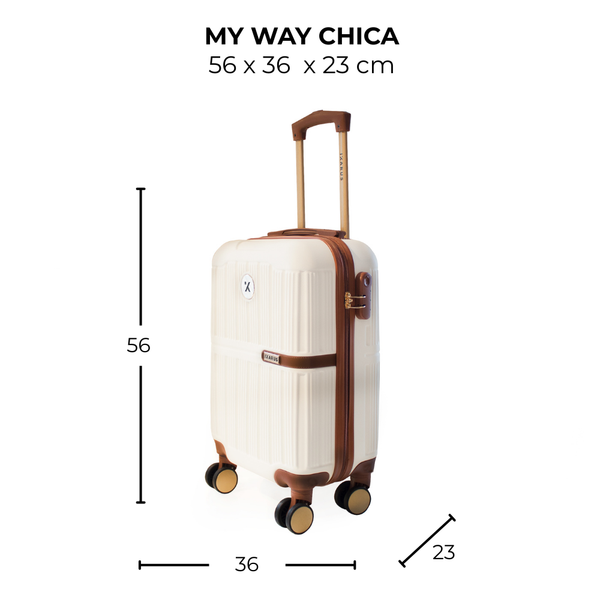 Maleta de viaje chica de 10kg, 20 pulgadas, con candado TSA - Myway