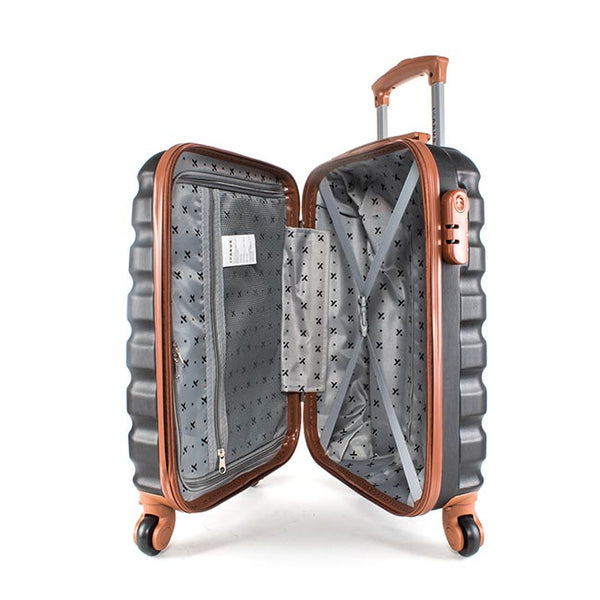 Maleta de viaje de 10kg, 20 pulgadas, color Negro con candado TSA - Luxor