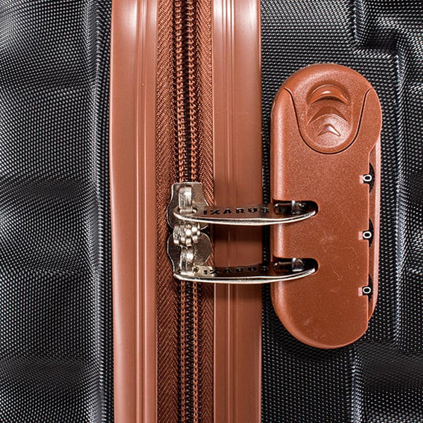 Maleta de viaje de 10kg, 20 pulgadas, color Negro con candado TSA - Luxor