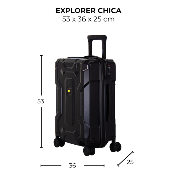 Maleta de viaje chica de 10kg, 20 pulgadas, con candado TSA - Explorer