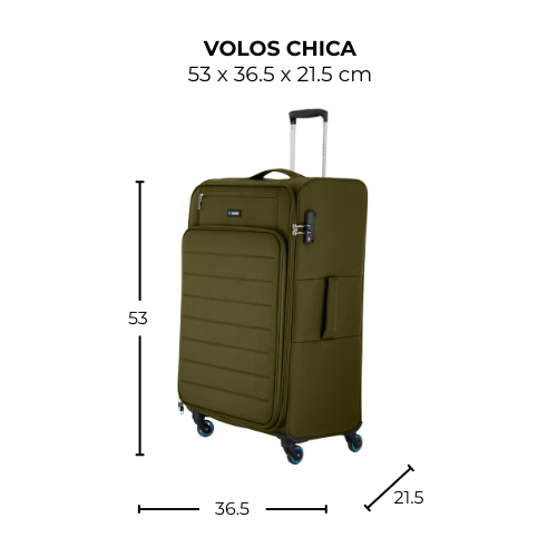 Maleta de viaje chica de 10kg, 20 pulgadas, con candado TSA - Volos
