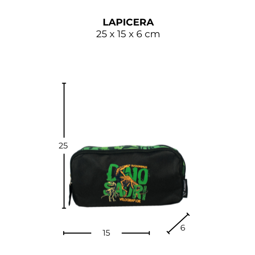 Lapicera Escolar Runway - Dinosaurio