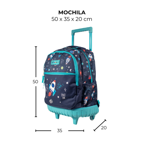 Mochila Escolar Runway Cosmo Ruedas