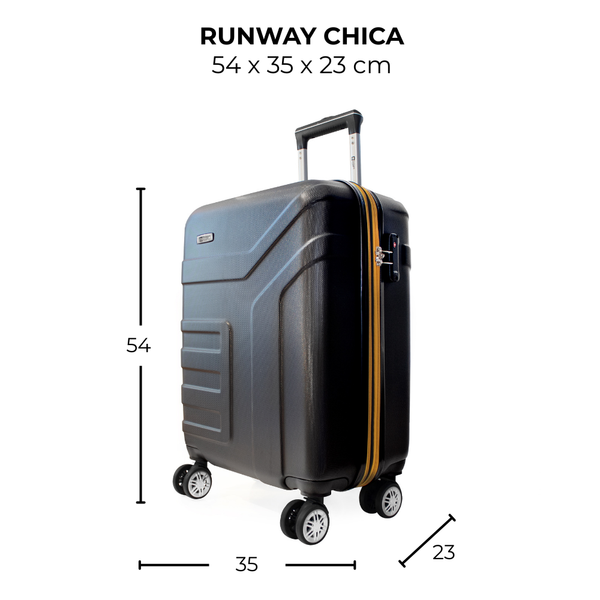 Maleta de viaje chica de 10kg, 20 pulgadas, con candado TSA - Runway