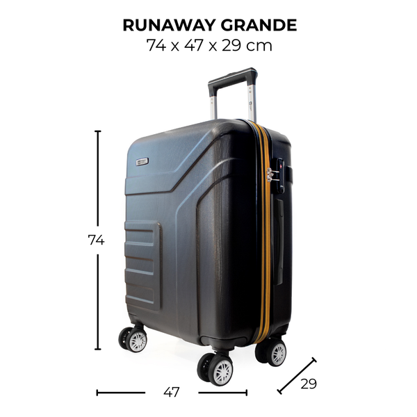 Maleta de viaje grande de 25kg, 28 pulgadas, con candado TSA - Runway