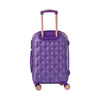 Maleta de viaje de 10kg, 20 pulgadas, color Morado con candado TSA - Tiffany