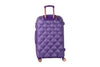 Maleta de viaje grande de 25kg, 28 pulgadas, color Morado con candado TSA - Tiffany