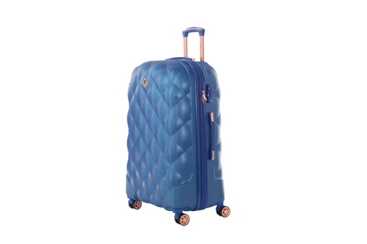 Maleta de viaje grande de 25kg, 28 pulgadas, color Azul con candado TSA - Tiffany