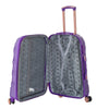 Maleta de viaje de 20kg, 24 pulgadas, color Morado con candado TSA - Tiffany