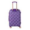 Maleta de viaje de 20kg, 24 pulgadas, color Morado con candado TSA - Tiffany