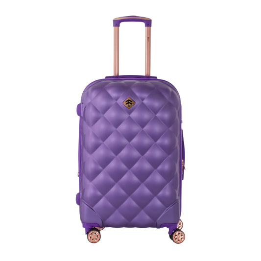 Maleta de viaje grande de 25kg, 28 pulgadas, color Morado con candado TSA - Tiffany
