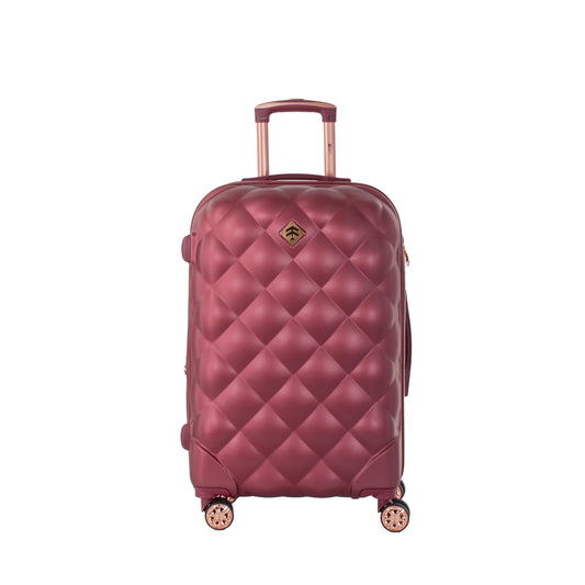 Maleta de viaje de 20kg, 24 pulgadas, color Rojo con candado TSA - Tiffany