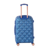 Maleta de viaje de 20kg, 24 pulgadas, color Azul con candado TSA - Tiffany