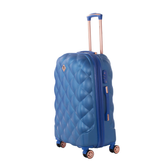 Maleta de viaje de 20kg, 24 pulgadas, color Azul con candado TSA - Tiffany