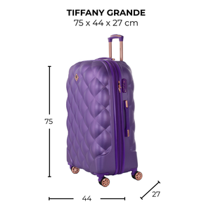 Maleta de viaje grande de 25kg, 28 pulgadas, con candado TSA - Tiffany
