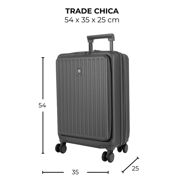 Maleta de viaje chica de 10kg, 20 pulgadas, con candado TSA - Trade