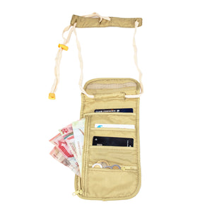 Travel Money Belt Bolsa De Seguridad De Cuello - Hueso