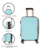 Maleta de viaje de 20kg, 24 pulgadas, color Azul con candado TSA - Latitude