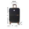 Maleta de viaje de 10kg, 20 pulgadas, color Negro con candado TSA - Myway