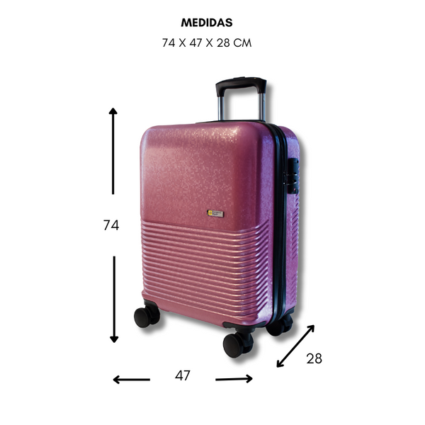 Maleta de viaje grande de 25kg, 28 pulgadas, con candado TSA - Pixel