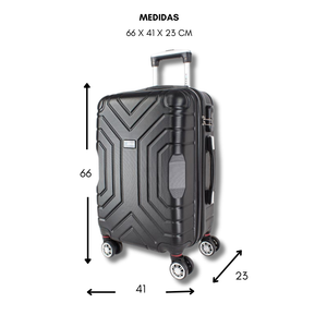 Maleta de viaje de 20kg, 24 pulgadas, color Negro con candado Combilock  - Dash