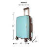 Maleta de viaje de 20kg, 24 pulgadas, color Azul con candado TSA - Latitude