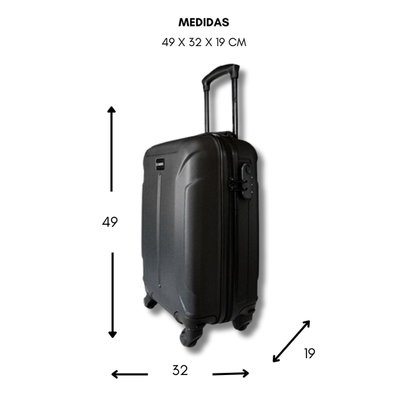 Maleta de viaje chica de 10kg, 18 pulgadas, con candado TSA - Iblock
